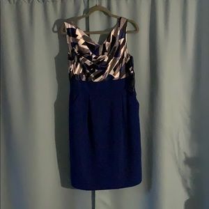 Tahiti blue sleeveless pocket dress